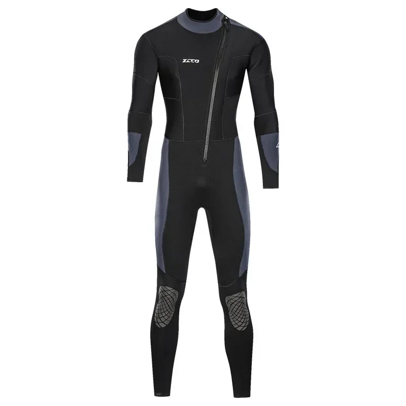 ZCCO's new 5mm wetsuit for men, one-piece long-sleeved warm wetsuit, winter swimsuit jellyfish neoprene  diving scuba  buceo