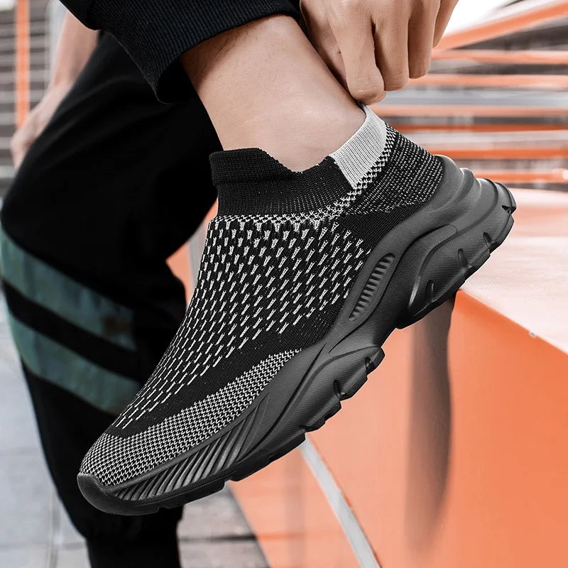 2023 New Men's Casual Sneakers Male Slip-On Sock Shoes Breathable Summer Outdoor Running Shoes for Man Free Shipping Gym Trainer