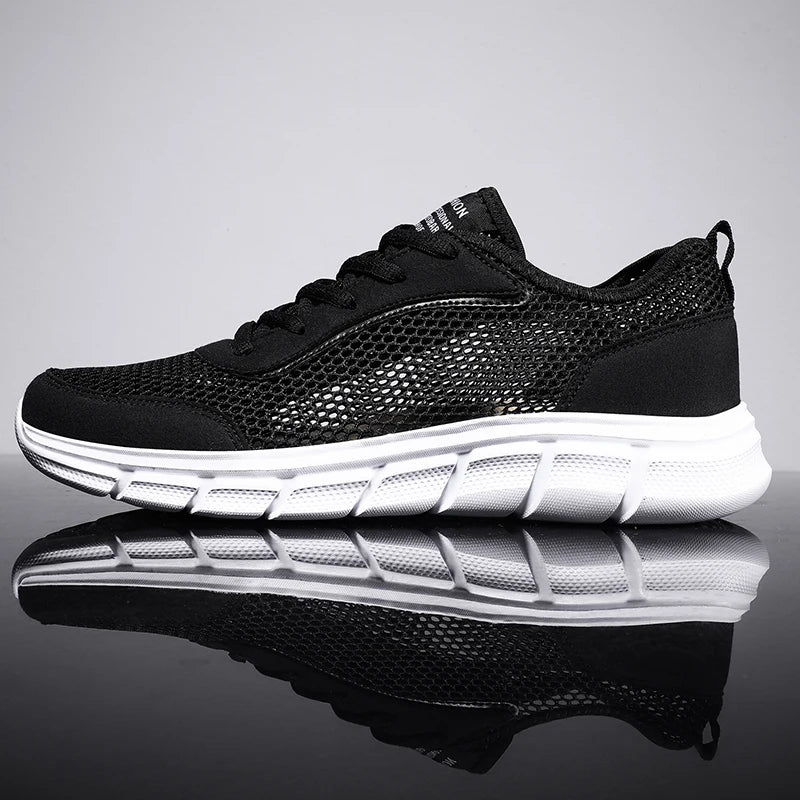 Summer Mesh Shoes Men Sneakers Breathable Light Men's Casual Shoes Lace-Up Walking Footwear Tenis Masculino Zapatillas Hombre