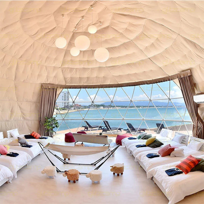 Transparent Glass Room Resort Glass PVC Dome Hotel Rooms Dome Tent Dome Room Dome Large Tent Hotel Tent