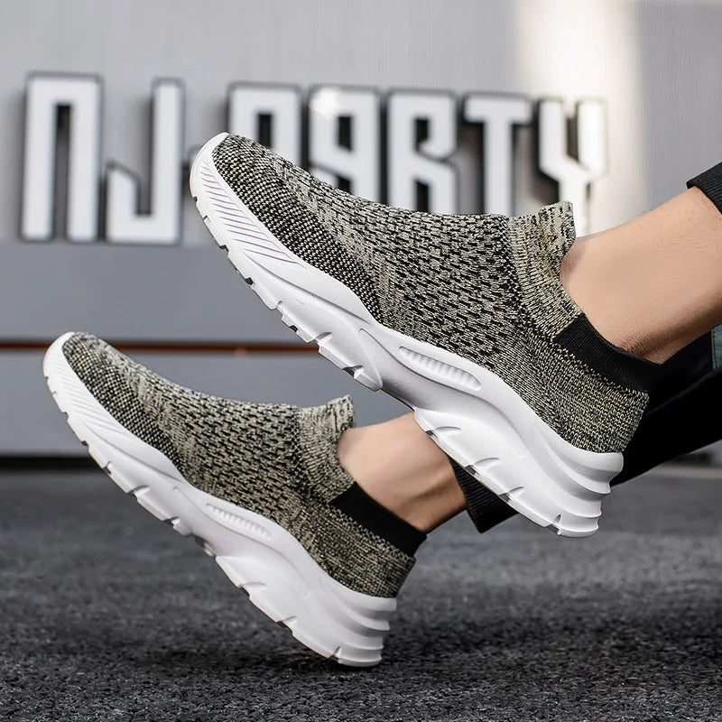 2023 New Men's Casual Sneakers Male Slip-On Sock Shoes Breathable Summer Outdoor Running Shoes for Man Free Shipping Gym Trainer