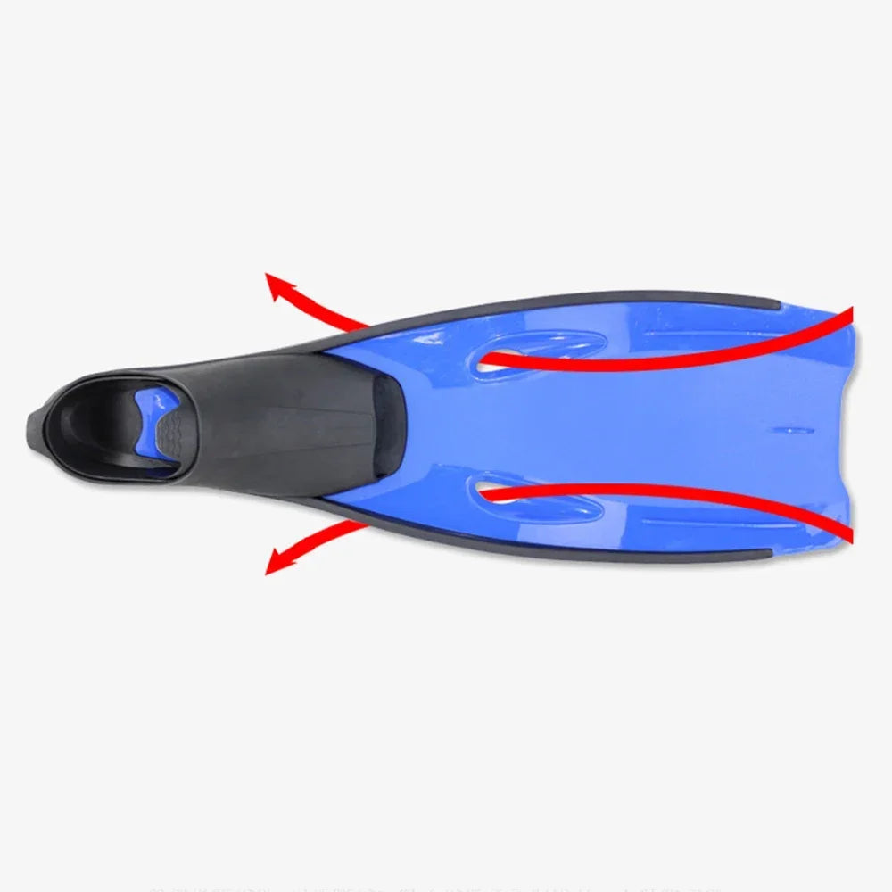 Adult Children Swimming Fins Professional Scuba Diving Equipment Men Women Free Diving Swimming Training Long Fins