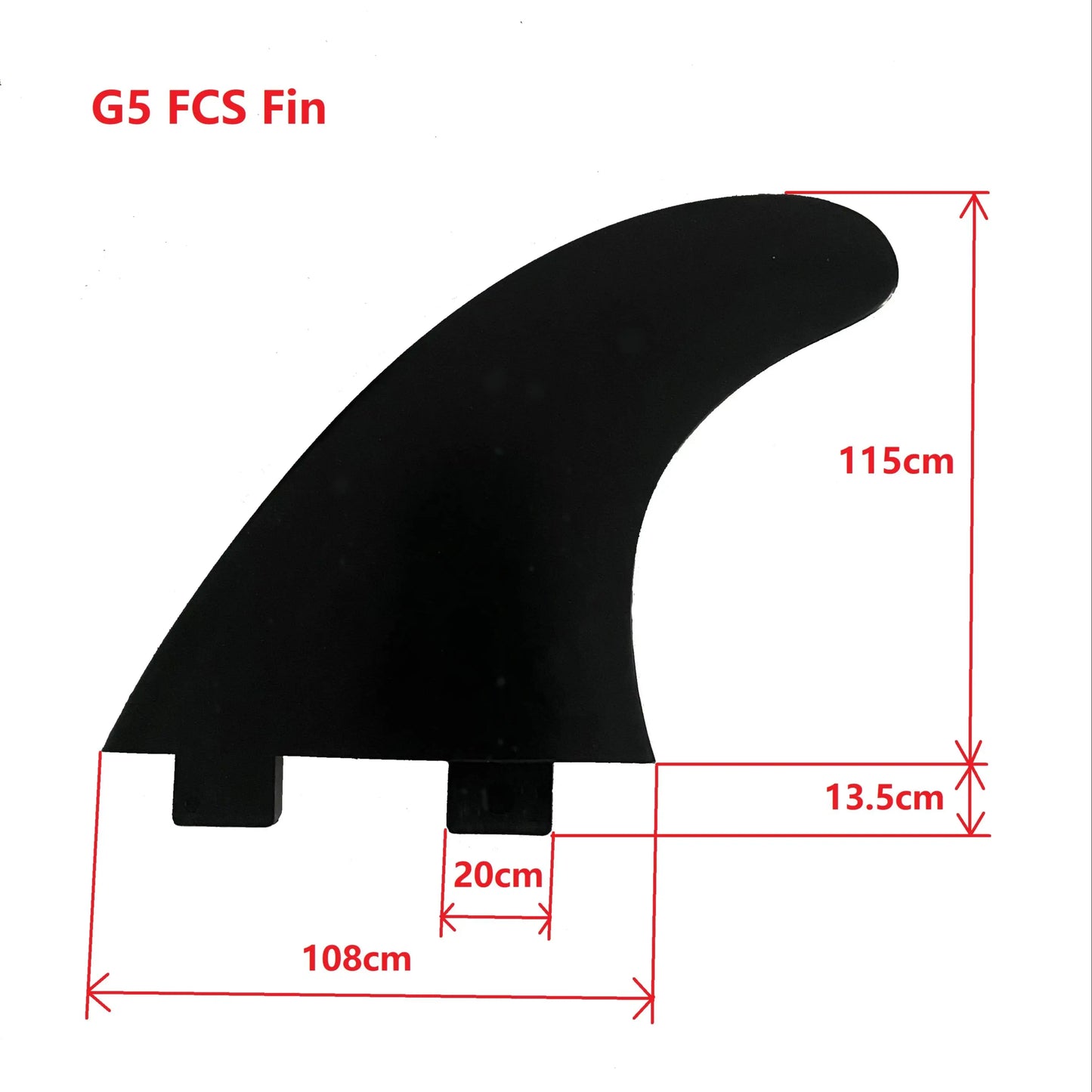 3 pieces G5 Surfboard Fins Size M SUP Accessory Surf Fin Paddle Board Fin