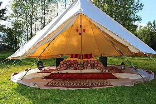 3m 4m 5m 6m Custom Waterproof Teepee Yurt Glamping Luxury Dome Tent For Sale Resorts Luxury Canvas Bell Tent