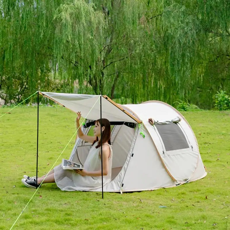 Quick Automatic Opening Tent 2-3 People Camping Tent Waterproof Outdoor Hiking fishing Family Travel Backpacking Sun Shade Tent