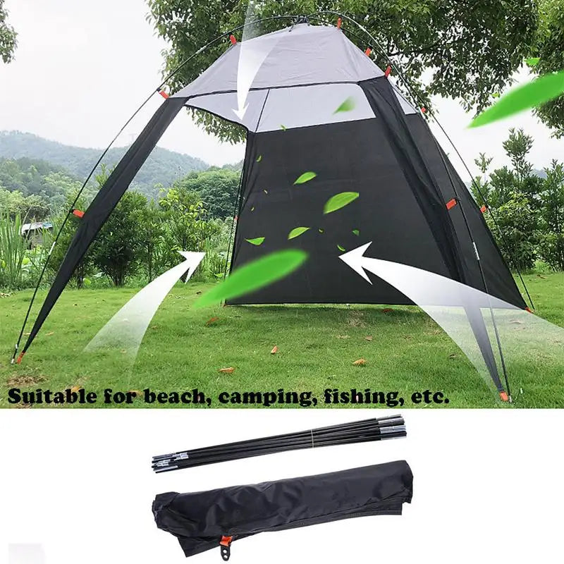 Outdoor Canopy Beach Shelter Portable Lightweight Sun Shade Tent Waterproof Tent Garden Sun Awning Fishing Camping Accessories