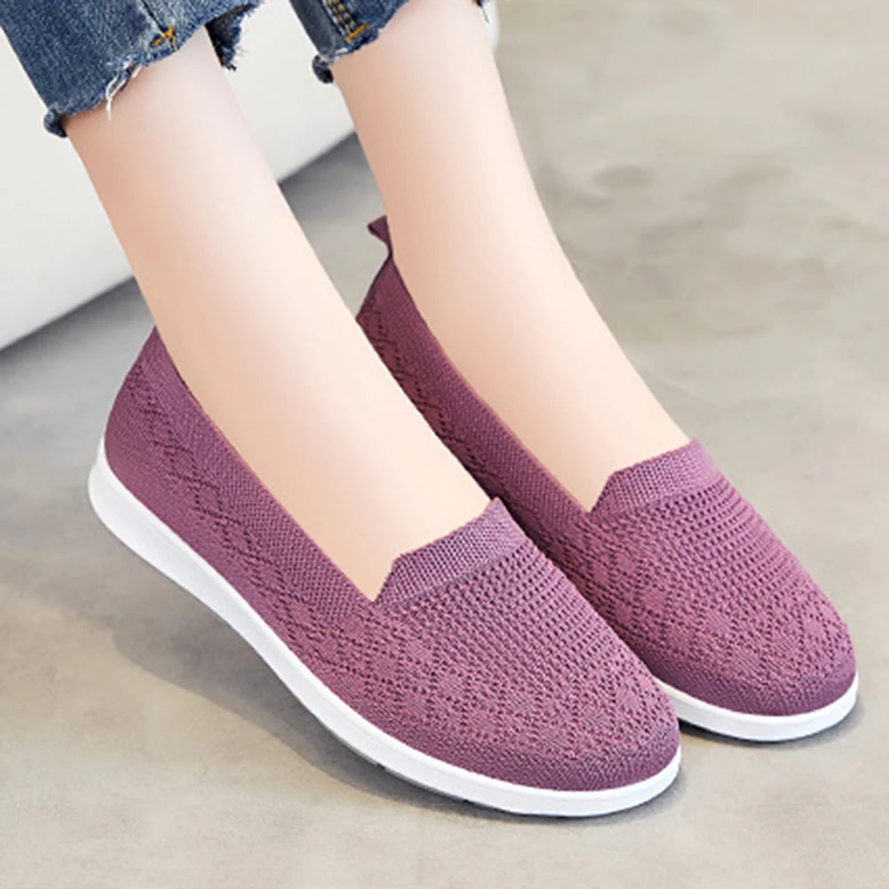 Sneakers Shoes Women Running Summer Breathable Walking Woven Shoe Anti-slip Handmade Weave Lightweight Female Flats Casual Shoe