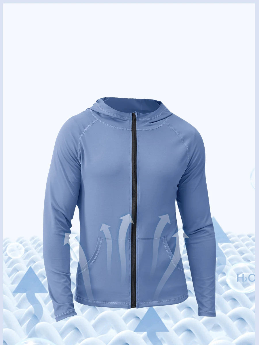 Rash Guards Athletic Tops Male Fitness Hoodies Breathable Running Jackets Training Tracksuit Jogging Sweatshirts Men Golf Shirts