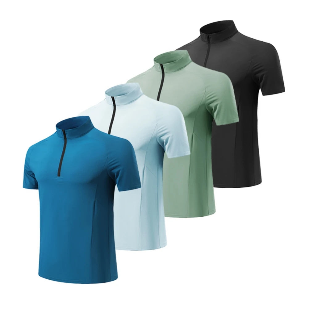 Sports T Shirt Quick-Dry Short Sleeves Athletic Running Training Shirt Men's Perspiration Moisture Wicking Top