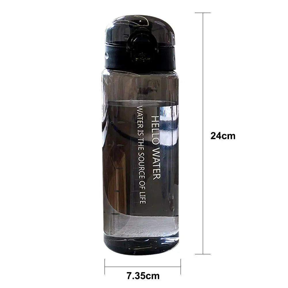 Sports Water Bottle 780ml Portable Gym Travel Clear Leakproof Drinking Bottle