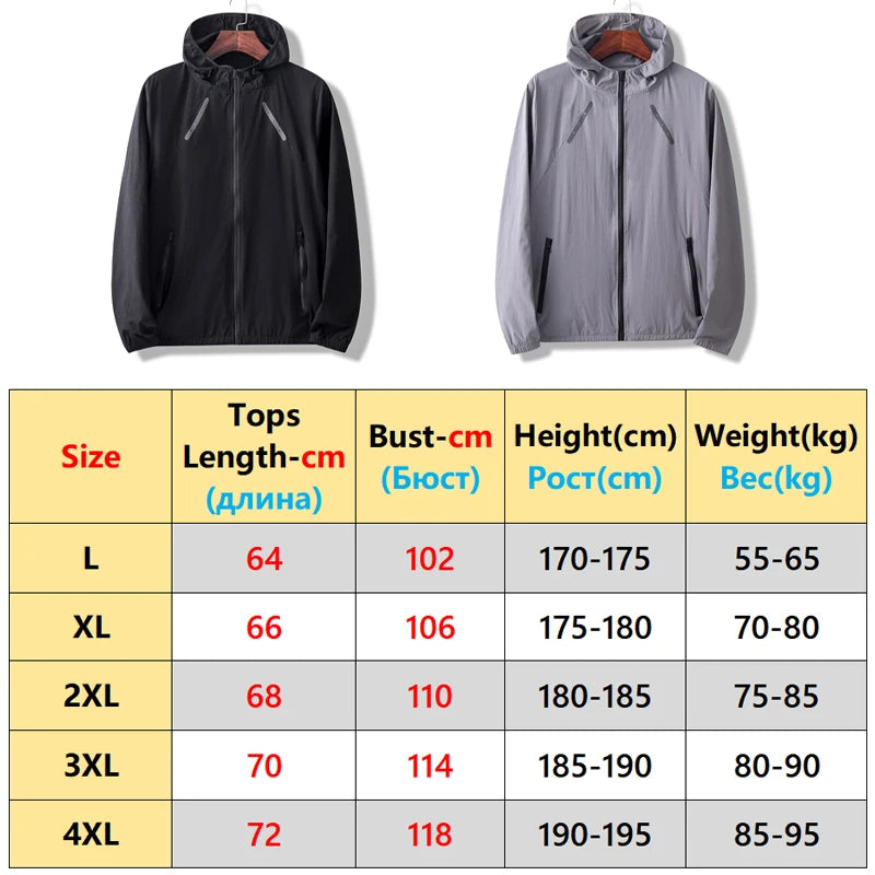 Men Reflective Jacket Gym Causal Coat Cycling Coat Hiking Running Fashion Jogging Outdoor Quick Dry Breathable Hooded Shirts