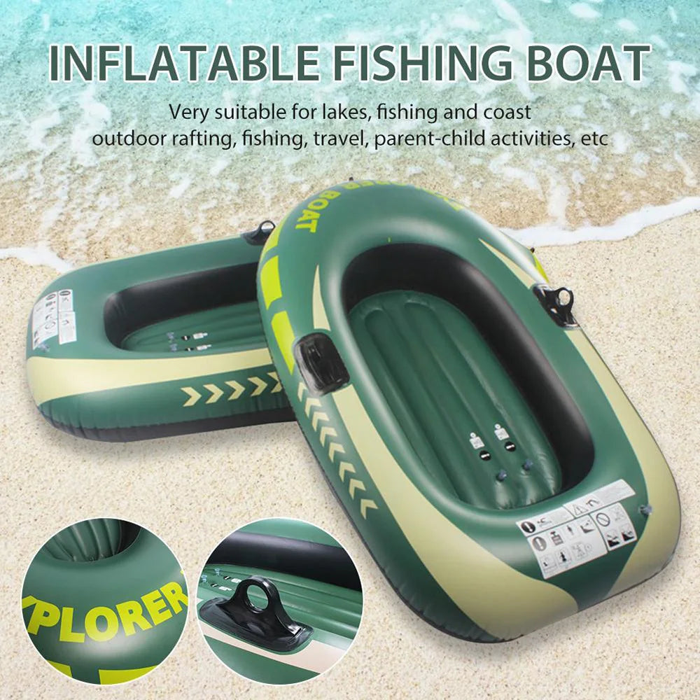 Pvc Inflatable Double Kayak High Quality Canoe Motor Boat Suitable For Fishing Rafting Diving Water Transport