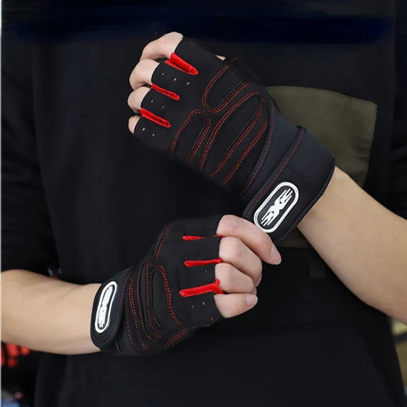 Gym Gloves Fitness Weight Lifting Gloves Body Building Training Sports Exercise Cycling Sport Workout Glove for Men Women M/L/XL