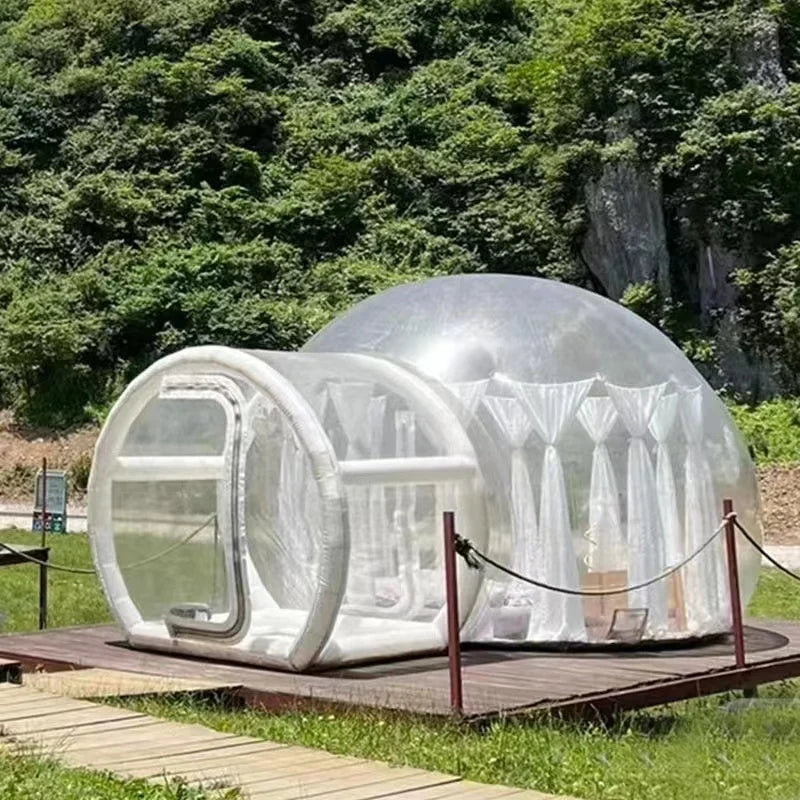 Outdoor Resort Hotel Air Bubble Transparent Star Room Balloon Party Ideas Commercial Transparent Dome Inflatable Bubble House