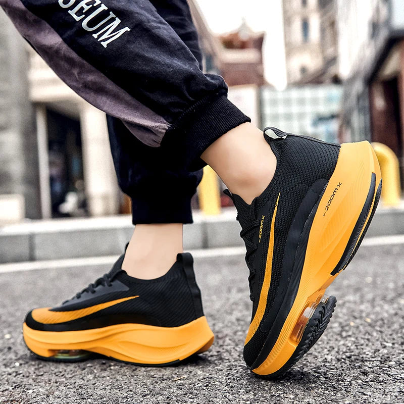 Mens Running Shoes Outdoor Cushion Athletic Sports Shoes Tenis Male Trainer Professional Light Wear Resistant Casual Sneakers