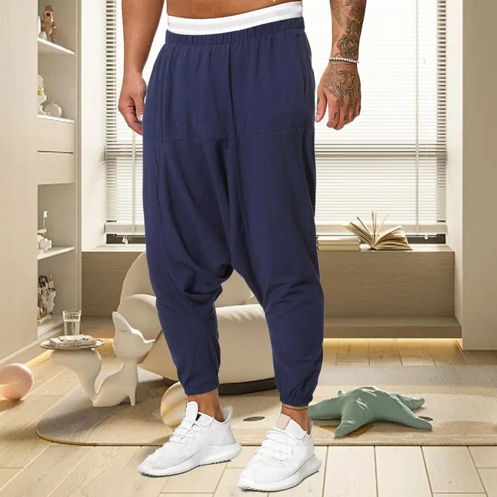 Men Pants Chic Quick Dry Men Trousers Colorfast Cross Pants Thin Quick Dry Men Trousers Men Garment