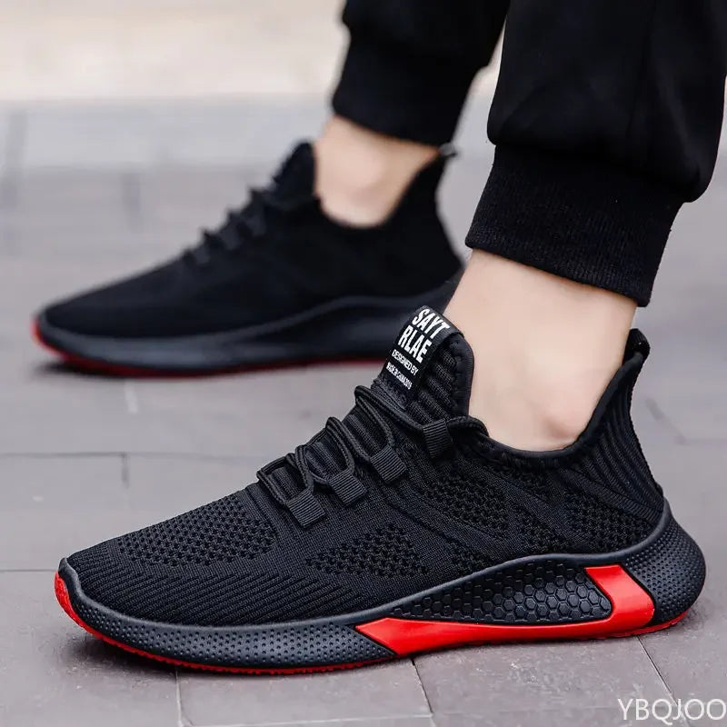 Spring Autumn New Brand Designer Casual Mesh Shoes Men Breathable Running Shoes Men Comfortable All-match Flat Men Sneakers