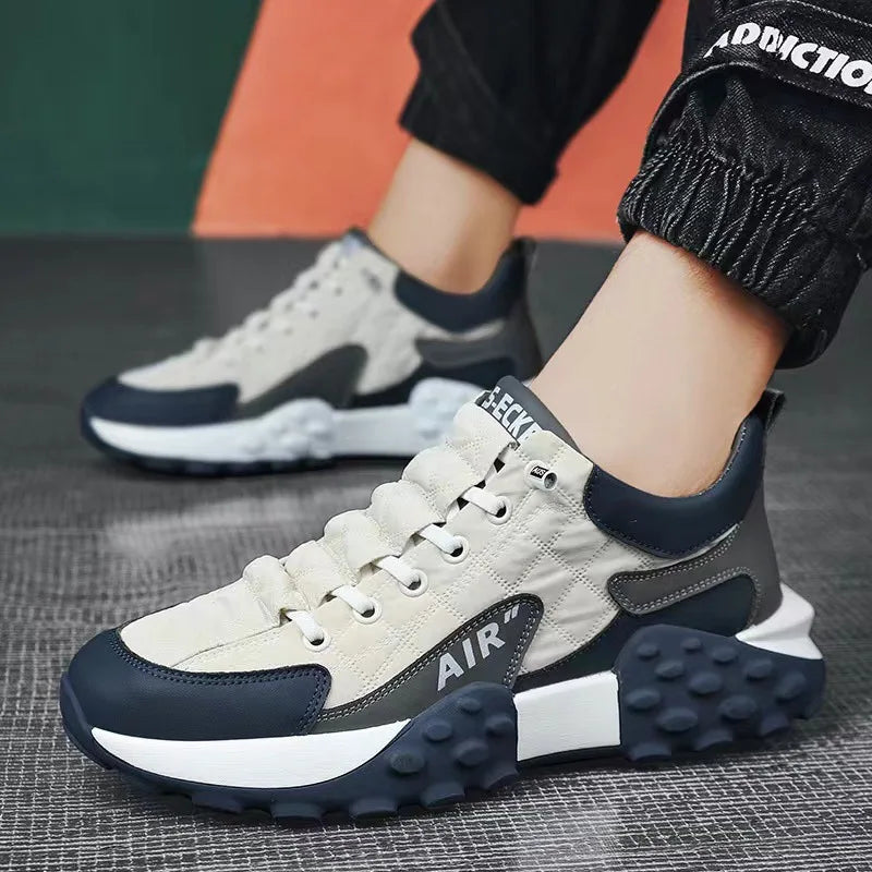 Sneakers for Men Light Running Shoes Trend New Casual Walking Footwear Men Tennis Trainers Confortable Thick Sole Old Dady Shoes