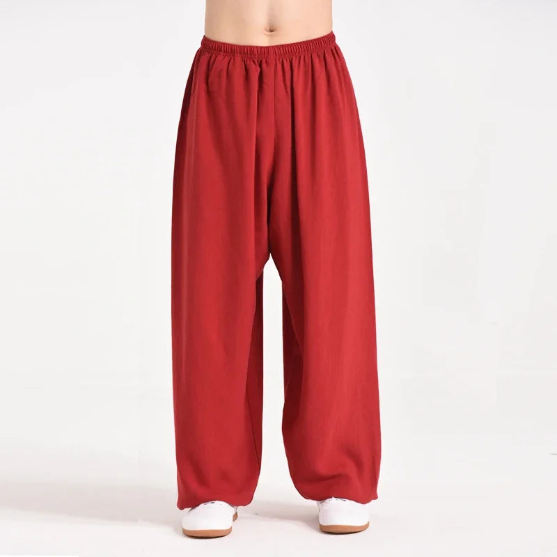 Tai Chi  Pants  Breathable Martial Art  Yoga Trousers  5 Colors Free Shipiing