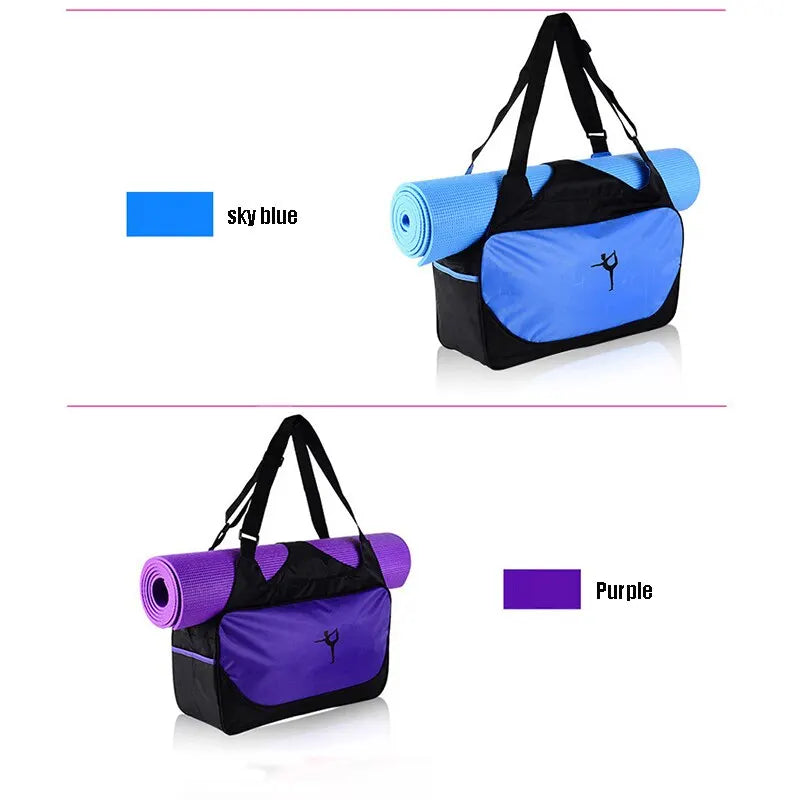 Yoga Mat Backpack Shoe Library Men's and Women's Travel Bag Sports Bag Crossbody Bag Shoulder Bag Yoga Supplies