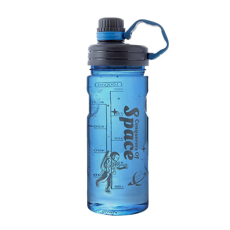 Water Bottle Outdoor Portable with Straw Super Large Capacity Sports Space Cup 1000ml-3000ml Plastic Material Durable