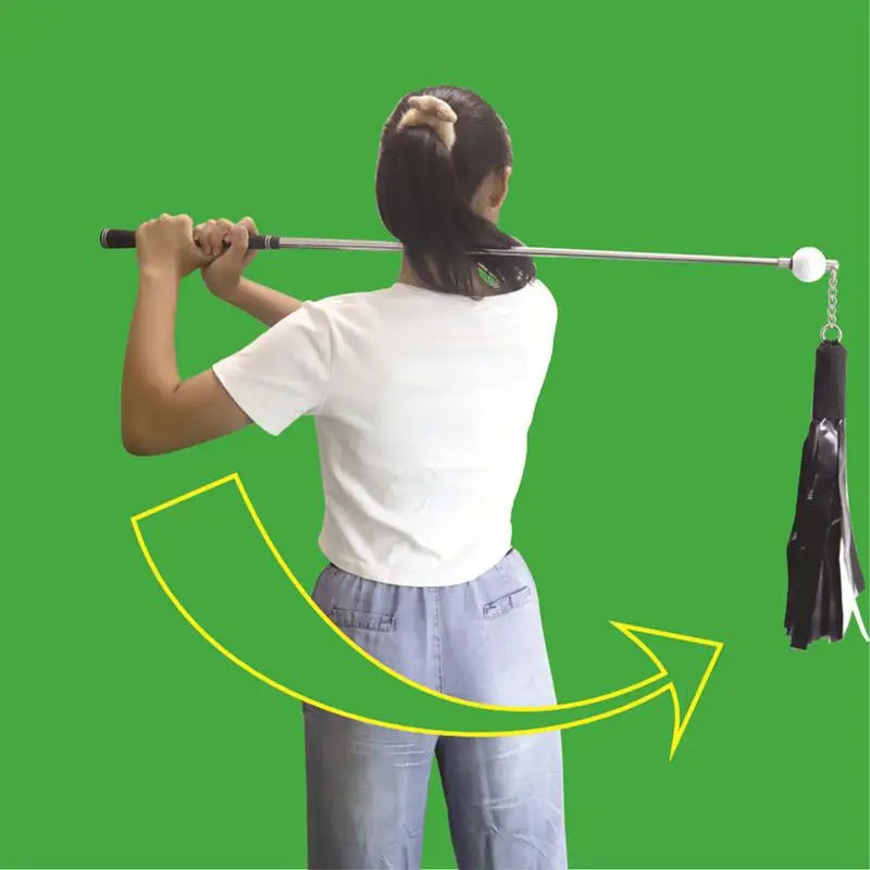 Golf Swing Trainer Golf Swing Training Ribbon Stick Golf Whip Stick Sound Practice To Improve Swing Speed Golf Accessories