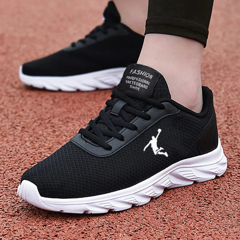 Hot Sale Cheap Men's Running Sneakers Free Shipping Mesh Breathable Sneakers Men Lightweight Black Sports Shoes Trainers for Men