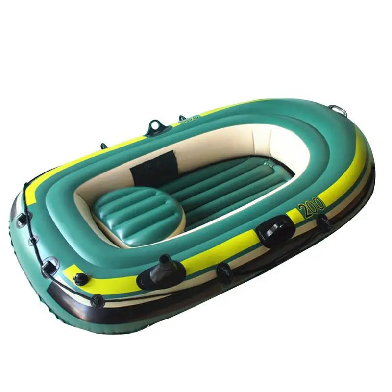 2 Person PVC Inflatable Kayak Canoe Rowing Air Boat Fishing Drifting Diving Inflatable Boat Suitable For Two Adult And A Child