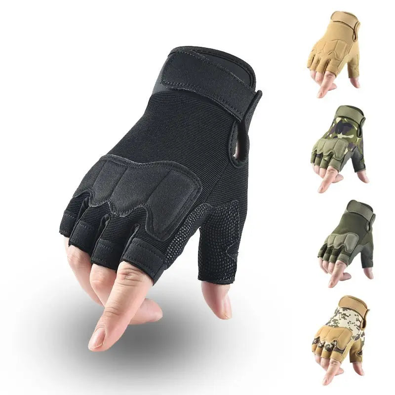 Outdoor Tactical Gloves Sport Gloves Half Finger Military Men Women Combat Shooting Hunting Fitness Fingerless Gloves