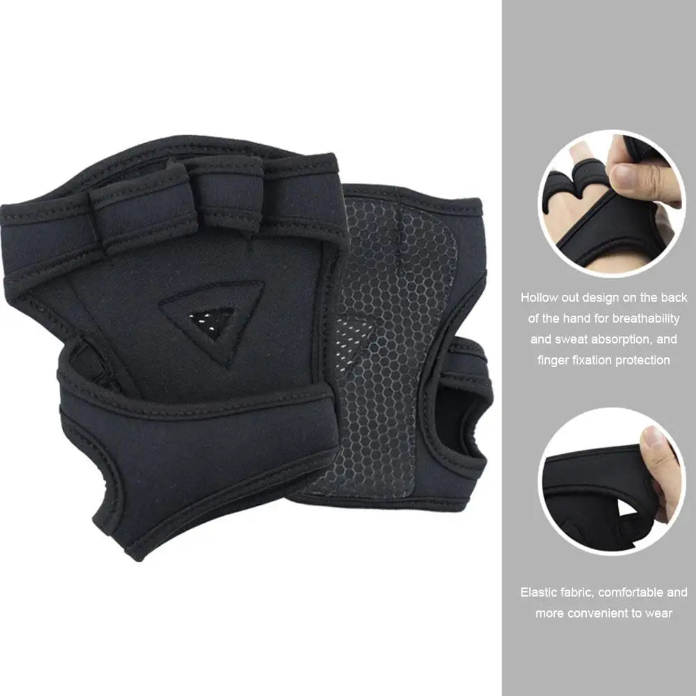 Weightlifting Gloves Men Women Fitness Heavyweight Training Half Finger Non-Slip Gloves Breathable Adjustable Protector Gloves