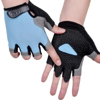 Half Finger Gloves Gym Fitness Anti-Slip Women Men Gel Pad Gloves Gym Cycling Fingerless Gloves Bicycle Accessories