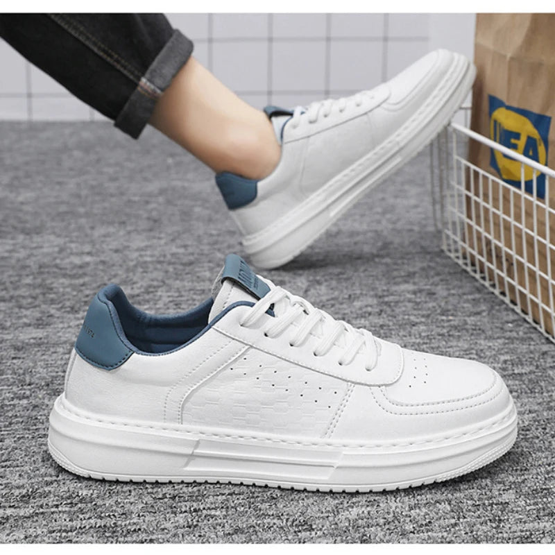 Men The New Breathable White Casual Shoes Thick Sole Casual Sneakers Outdoor Motion Casual Little White Shoes Running Shoes