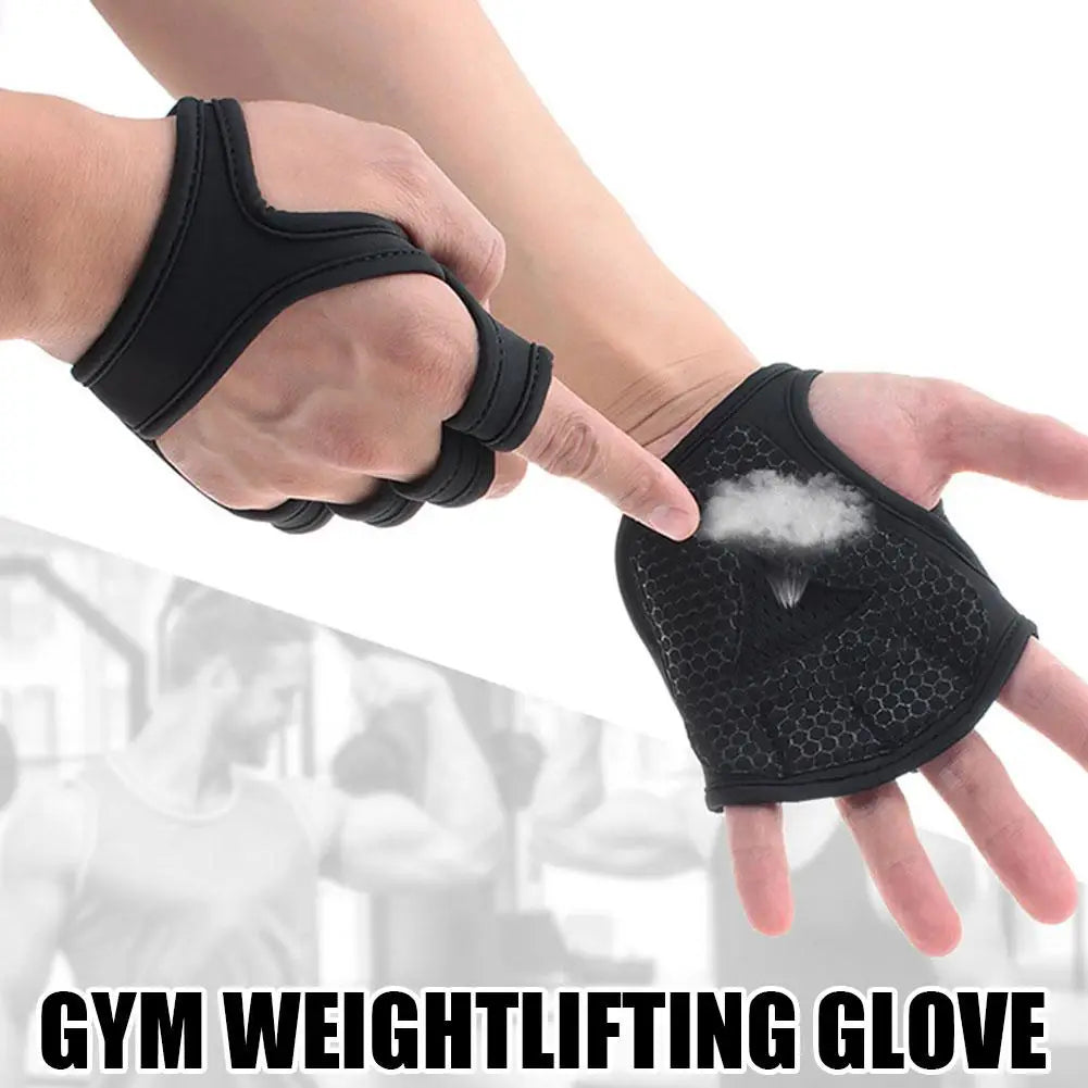 Weightlifting Gloves Men Women Fitness Heavyweight Training Half Finger Non-Slip Gloves Breathable Adjustable Protector Gloves