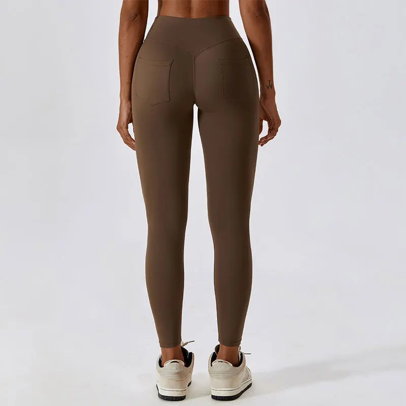 Fitness Legging Woman Push Up Workout Sport Booty Leggings Women Scrunch Butt Female Outfit Gym Nudity Legging Pants pocket