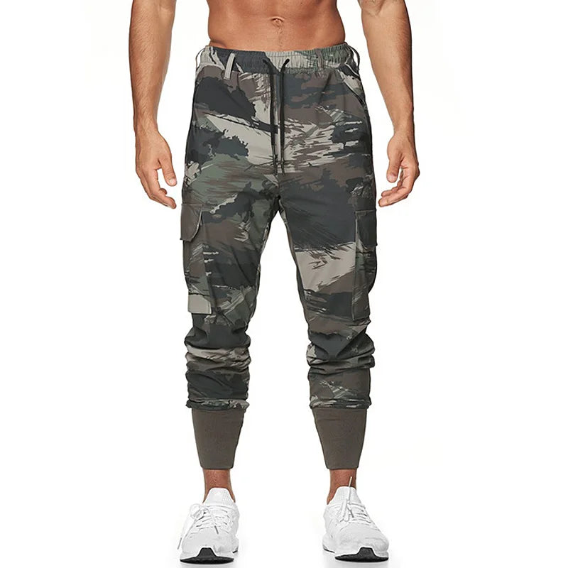 Gym Men's Camo Sport Pants Man Fitness Joggers Running Workout Pants Sportwear Casual Trousers Male Cargo Pants Men Sweatpants