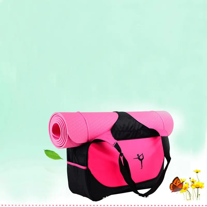 Yoga Mat Backpack Shoe Library Men's and Women's Travel Bag Sports Bag Crossbody Bag Shoulder Bag Yoga Supplies