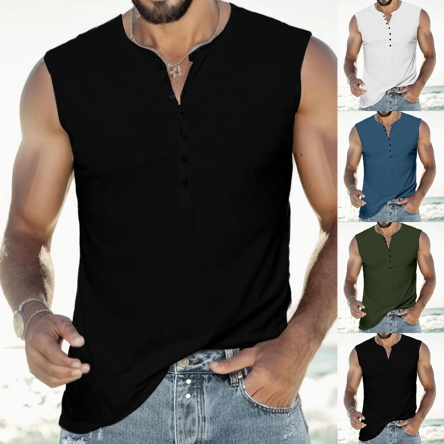 Men Tank Top Stretchy Athletic Sleeveless Muscle Shirts For Workout Bodybuilding Running streetwear 3D Printing tee Shirt