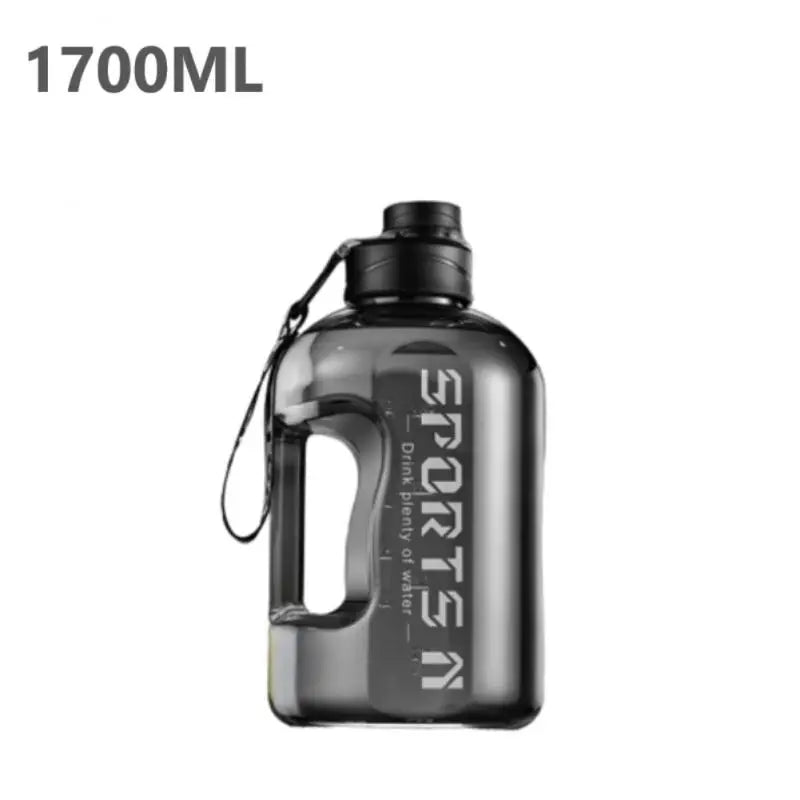 1700ml Large-capacity Sports Water Bottle For Hiking Fitness Camping Men Women Portable Outdoor Leak-proof Gym Training Bottle