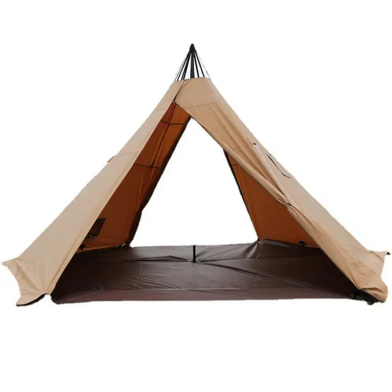 5-8 Person High Quality Outdoor Tent Cotton Canvas Luxury Camping Pyramid Tent