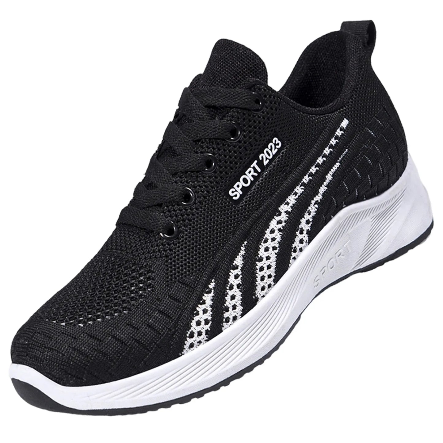 Tennis Shoes For Women 2023 Running Lace Up Round Toe Sports Shoes Woman Platform Sneakers Ladies Shoes On Offer Zapatillas