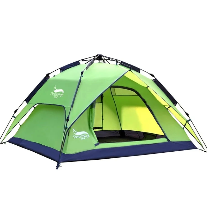 Desert&Fox Camping Tents for 3 Person Instant Pop-Up Automatic Dome Tent with Floor Tarp Quick Setup for Family Beach Hiking