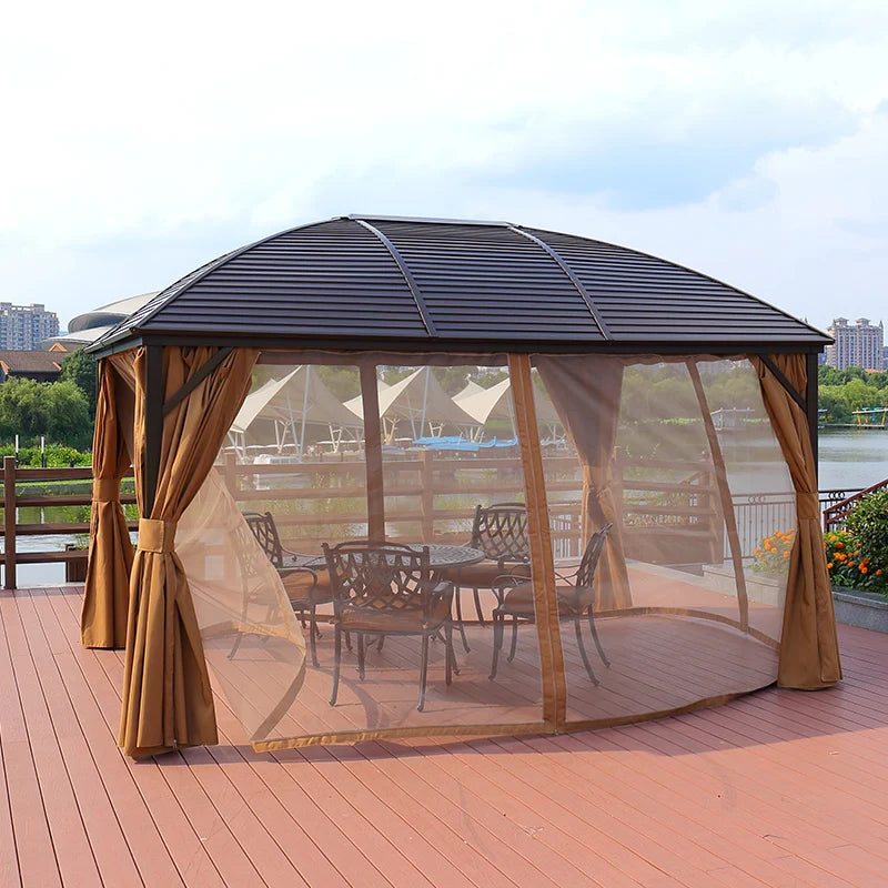 Sunshade outdoor sunshade pavilion courtyard outdoor tent villa luxury high-grade aluminum alloy terrace rain-proof canopy