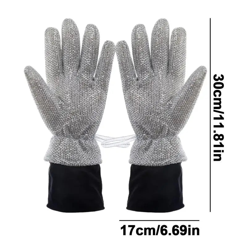 Dish Washing Gloves Anti-Scalding Waterproof Anti-Slip Cleaning Gloves Padded Dish Gloves for Dishwashing Car Washing dropship