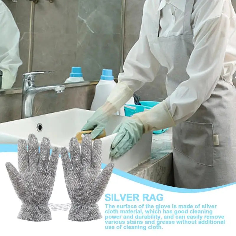 Dish Washing Gloves Anti-Scalding Waterproof Anti-Slip Cleaning Gloves Padded Dish Gloves for Dishwashing Car Washing dropship