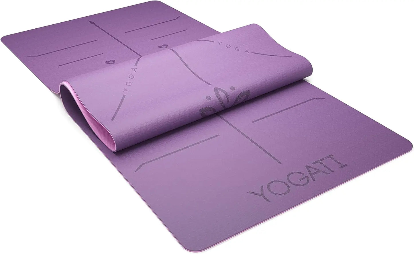 Yoga mats for home workout. Non slip yoga mat with strap. Thick yoga mats for Women and Men. Pilates mat ideal for Fitness and g