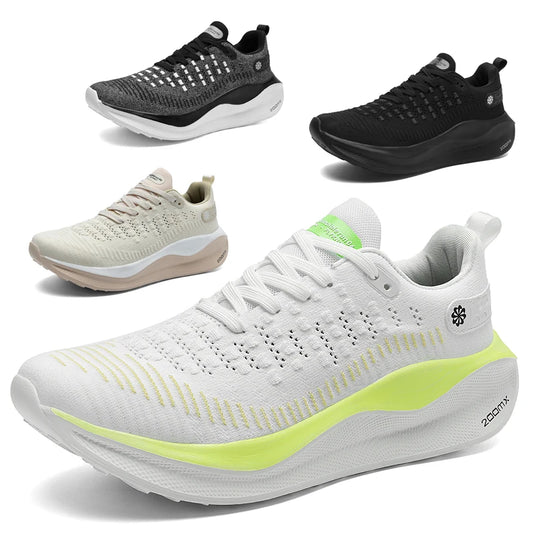 Men's casual outdoor sports shoes trendy and fashionable thick soled road running shoes are soft, comfortable, and breathable