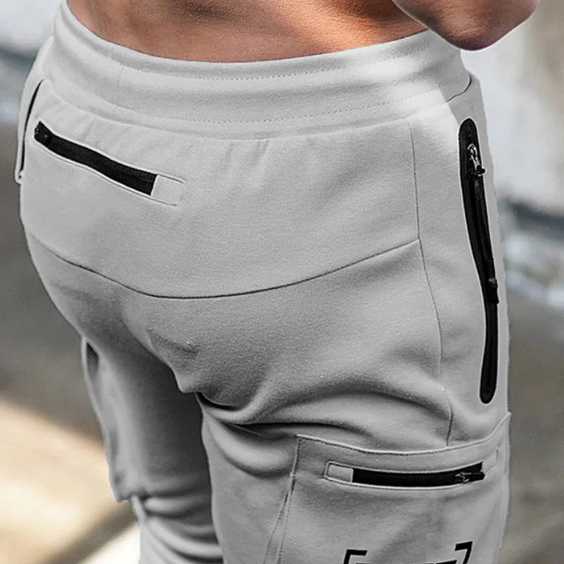 Gym Men's Fitness Camouflage Multi-Pocket Workout Training Pants Cotton Jogging Sweatpants Men Fashion Casual Training Trousers