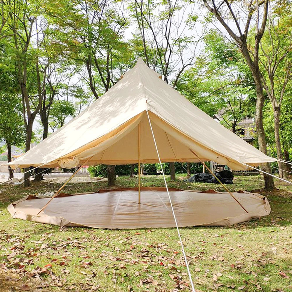 4 meter Bell Tent 900D oxford Outdoor Safari Glamping Yurt 5-8 Person Camping Waterproof 4 Season stove jacket cable hole