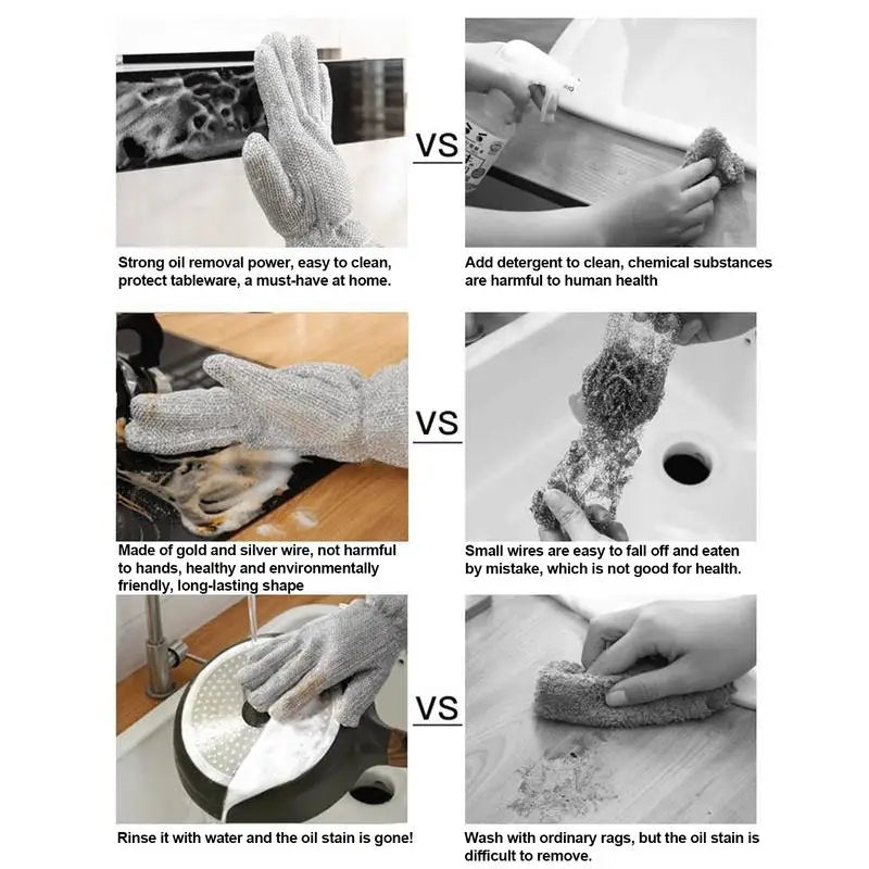 Dish Washing Gloves Anti-Scalding Waterproof Anti-Slip Cleaning Gloves Padded Dish Gloves for Dishwashing Car Washing dropship