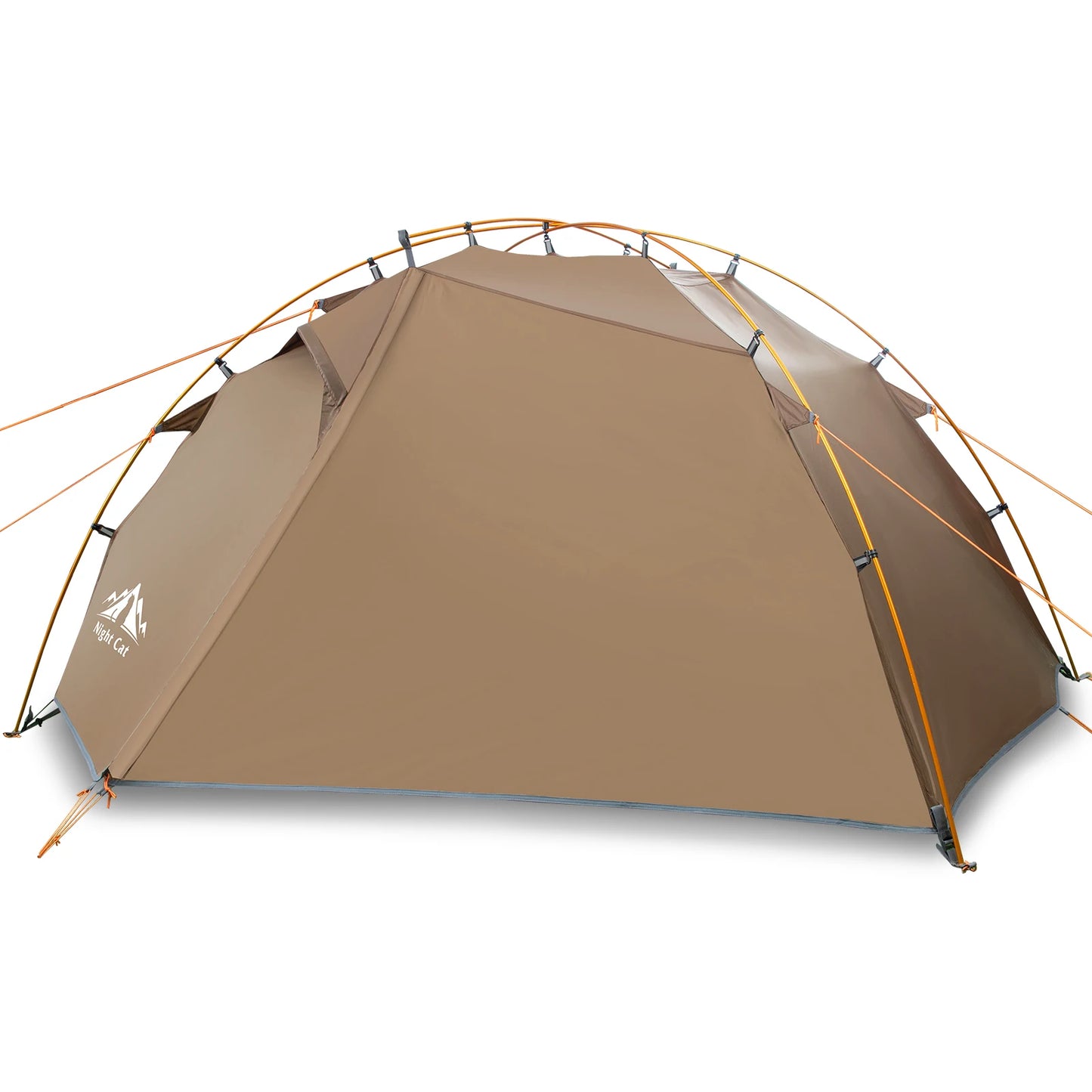 Backpacking Tent 2 Persons Camping with Separated Rainfly Aluminium Pole Double Layers L-shaped Doors Waterproof